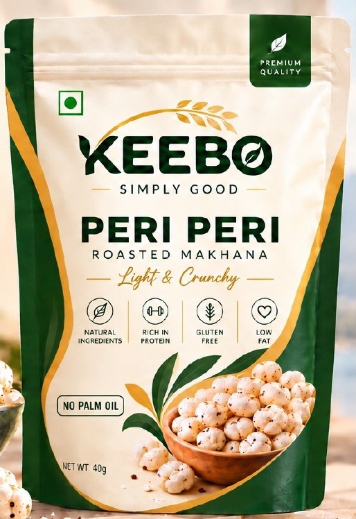 KEEBO Peri Peri roasted makhana pack